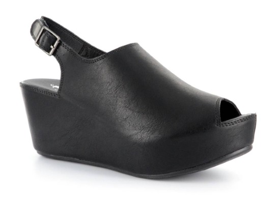 corkys black wedges